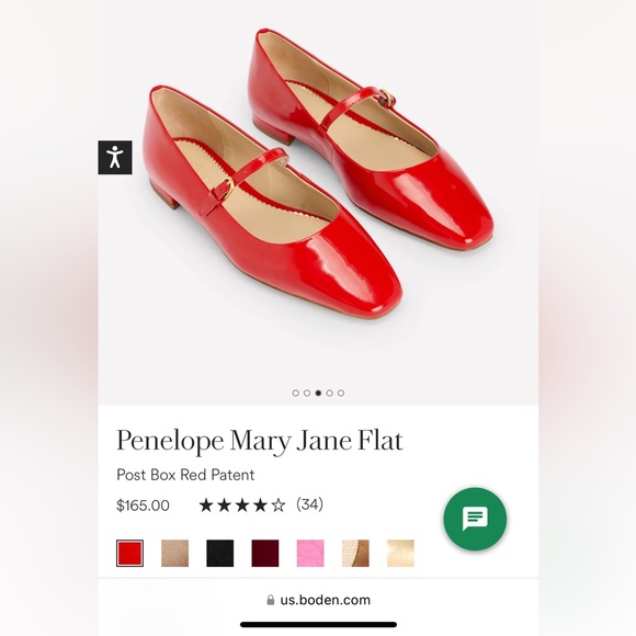 Boden Mary Jane flats, cherry red - Picture 4 of 4